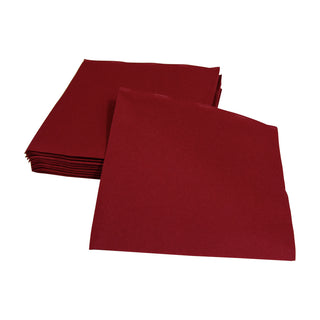 Caspari Paper Linen Cranberry Napkin Solid Airlaid Cocktail-15 In 108CG