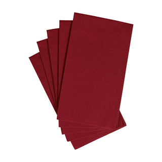 Caspari Paper Linen Cranberry Guest Towels Solid Airlaid - 12 In 108GG