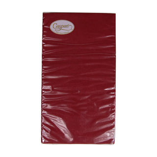 Caspari Paper Linen Cranberry Guest Towels Solid Airlaid - 12 In 108GG