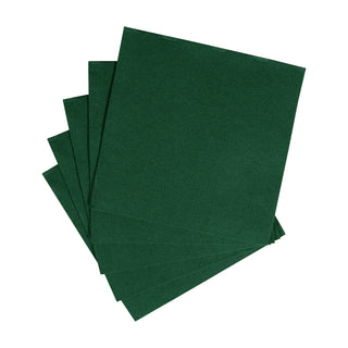 Caspari Paper Linen Hunter Green Napkin Solid Airlaid Cocktail-15 In 109CG