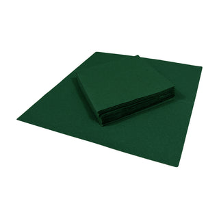 Caspari Paper Linen Hunter Green Napkin Solid Airlaid Cocktail-15 In 109CG