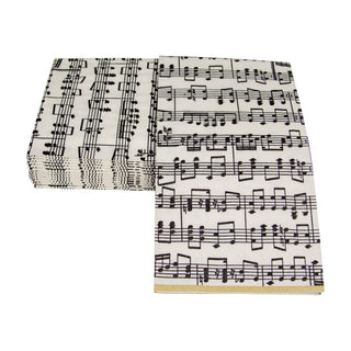 Caspari Musica Guest Towel 11020G