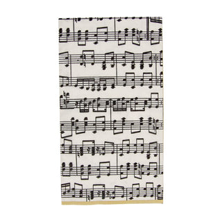 Caspari Musica Guest Towel 11020G