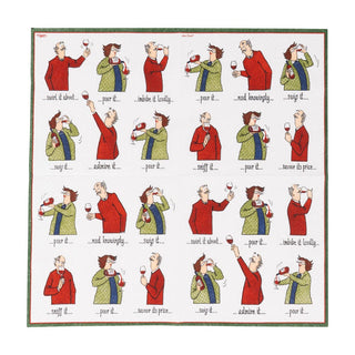 Caspari Wine Tasting Cocktail Napkin - includes 20 napkins 11080C