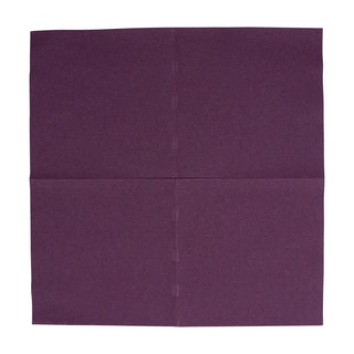 Caspari Paper Linen Aubergine Napkin Solid Airlaid Cocktail-15 In 110CG