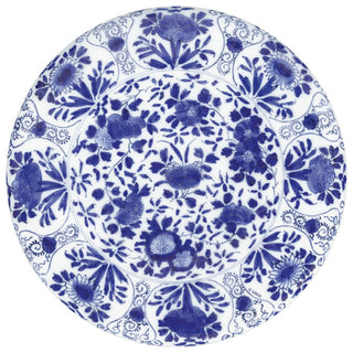 Delft Blue Paper Placemats Round 12-In