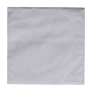 Caspari Paper Linen Silver Napkin Solid Airlaid Cocktail-15 In 111CG