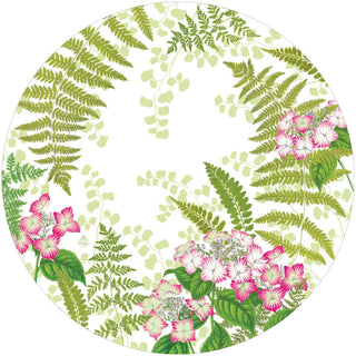 Caspari Fern Garden Paper Placemats Round 12-In 1120PPRND