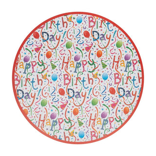 Caspari Happy Birthday Paper Placemats Round 12-In 1125PPRND