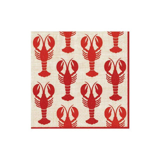 Caspari Lobsters Napkin Cocktail 11300C