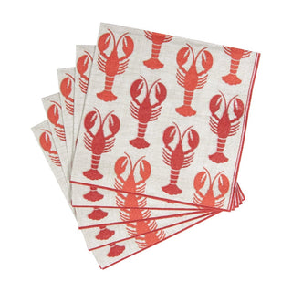 Caspari Lobsters Napkin Luncheon 11300L