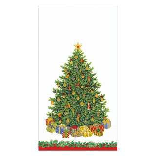 Caspari Christmas Tree Guest Towels - includes 15 Guest Towels 11391G