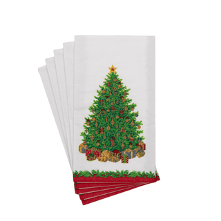 Caspari Christmas Tree Guest Towels - includes 15 Guest Towels 11391G