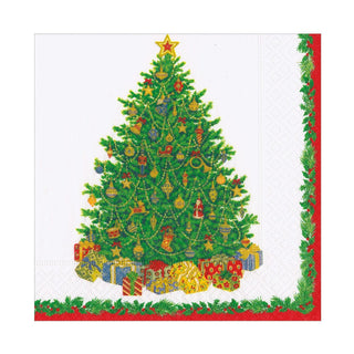 Caspari Christmas Tree Luncheon Napkins - includes 20 Luncheon Napkins 11391L