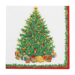 Caspari Christmas Tree Luncheon Napkins - includes 20 Luncheon Napkins 11391L
