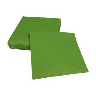Leaf Green-Paper Linen Napkin Solid Airlaid Cocktail-15 In