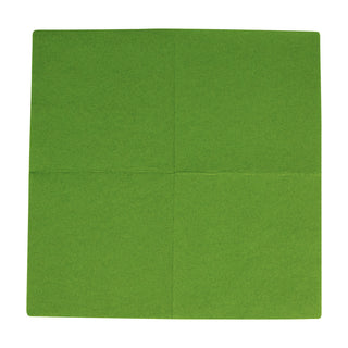 Caspari Leaf Green-Paper Linen Napkin Solid Airlaid Cocktail-15 In 113CG