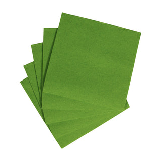 Caspari Leaf Green-Paper Linen Napkin Solid Airlaid Cocktail-15 In 113CG
