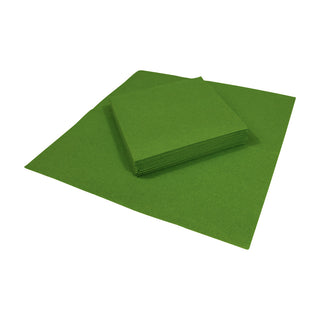 Caspari Leaf Green-Paper Linen Napkin Solid Airlaid Cocktail-15 In 113CG