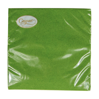 Caspari Leaf Green-Paper Linen Napkin Solid Airlaid Cocktail-15 In 113CG