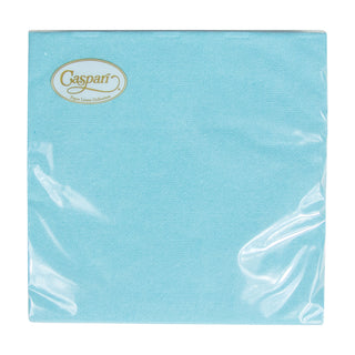 Robin's Egg-Paper Linen Napkin Solid Airlaid Cocktail-15 In