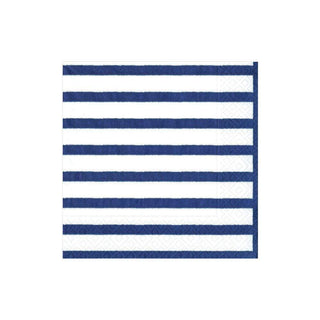 Caspari Bretagne Blue Napkin Cocktail 11860C