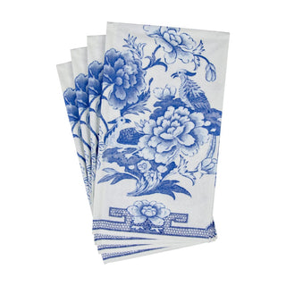 Caspari Blue And White Guest Towel 12450G