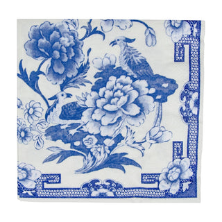Caspari Blue And White Napkin Luncheon 12450L