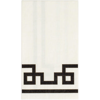 Caspari Rive Gauche-Black And White Guest Towel 12540G