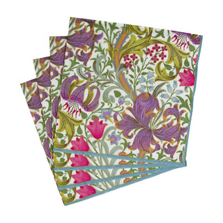 Caspari Golden Lily-Ivory Napkin Luncheon 12920L