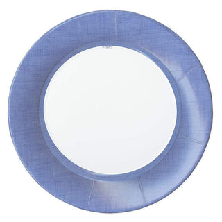 Caspari Linen Blue 2 Dinner Plates 13283DP
