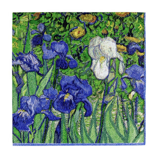 Caspari Van Gogh Irises Napkin Cocktail 13670C