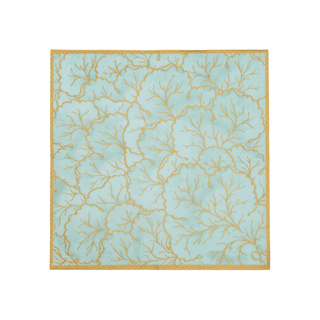 Caspari Gilded Majolica Saltwater Cocktail Napkins - includes 20 Cocktail Napkins 14215C