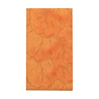 Caspari Gilded Majolica Coral Guest Towels - includes 15 Guest Towels 14216G