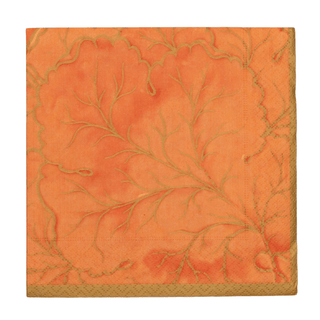 Caspari Gilded Majolica Coral Luncheon Napkins - includes 20 Luncheon Napkins 14216L