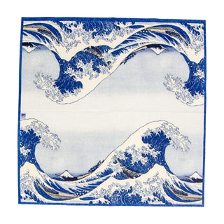 Caspari The Great Wave Blue Napkin Cocktail 14230C
