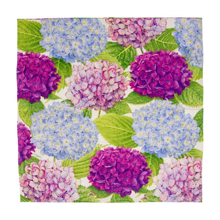 Caspari Hydrangea Garden Blue Napkin Cocktail 14410C