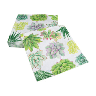 Caspari Succulents Napkin Luncheon 15140L
