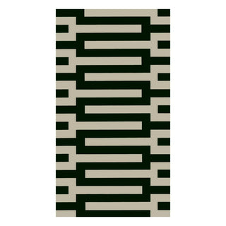 Caspari Zipper Black Guest Towel 15251G