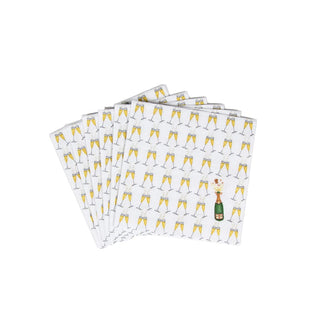 Caspari Bubbly  Napkin Box Cocktail - 40 per box 15310B