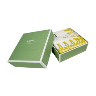 Caspari Dessin Passementerie Dijon-Ppr Lin Napkin Box Cocktail-Airlaid 15645B