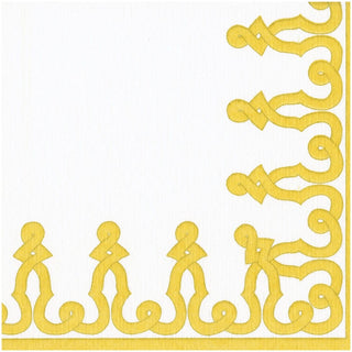 Caspari Dessin Passementerie Dijon-Ppr Lin Napkin Airlaid Dinner-12 In 15645DG