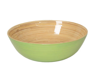 Albert L Punkt Shallow Lacquered Bamboo Bowl in Pastel Green - 1 Each 15657