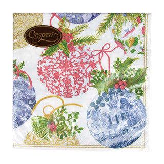 Caspari Porcelain Ornaments Napkin Luncheon 15980L