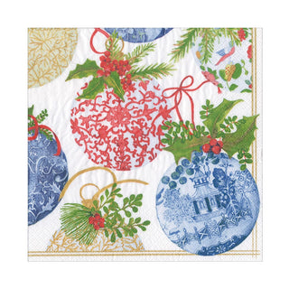 Caspari Porcelain Ornaments Napkin Luncheon 15980L