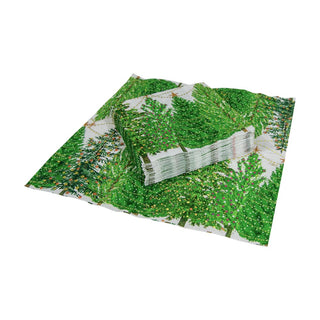 Caspari Christmas Trees With Lights Napkin Cocktail 16150C
