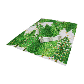 Caspari Christmas Trees With Lights Guest Towel 16150G
