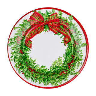 Boxwood And Berries Wreath Salad/Dessert Plates