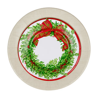 Boxwood And Berries Wreath Salad/Dessert Plates