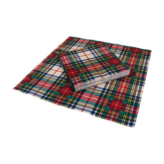 Caspari Dress Stewart Tartan Napkin Luncheon 16220L